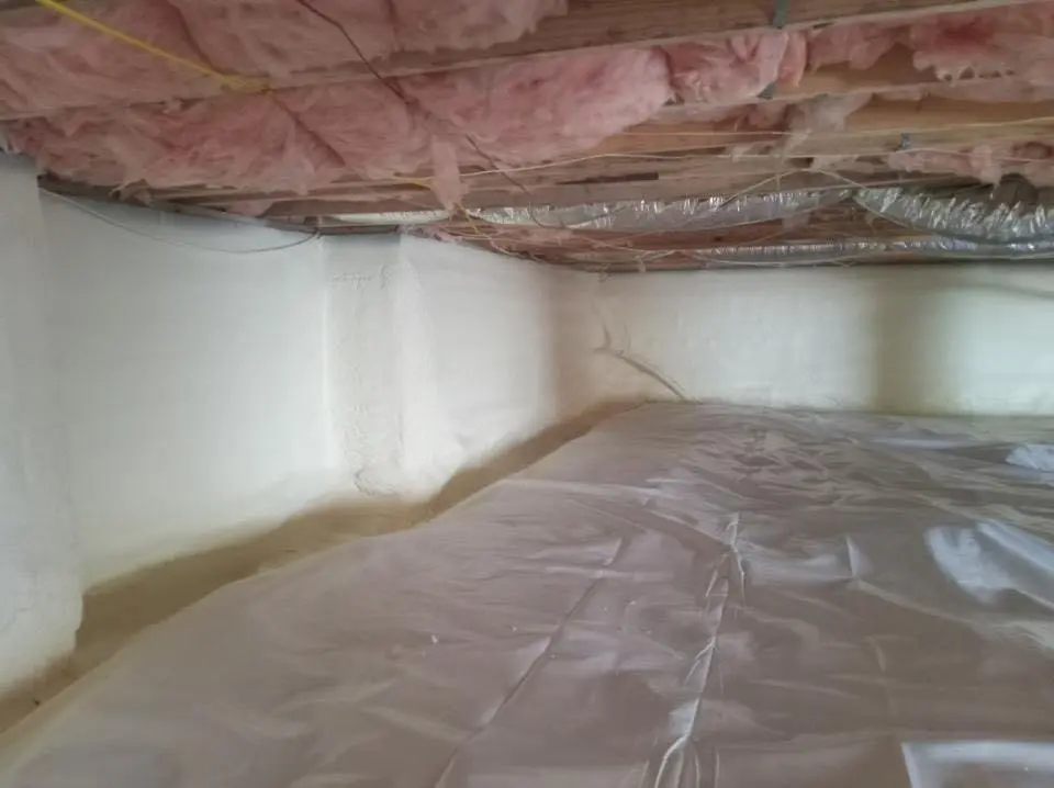Crawl space encapsulation with closed-cell spray foam for Spray Foam Roofing in Tualatin