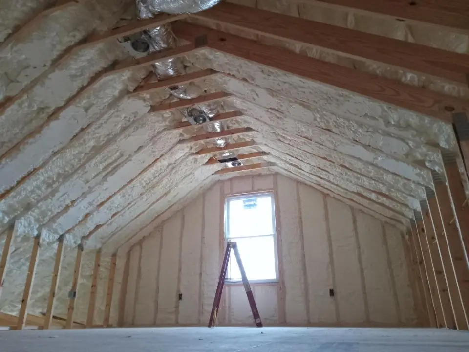Spray foam roofing application for Crawl Space Insulation project in Tualatin